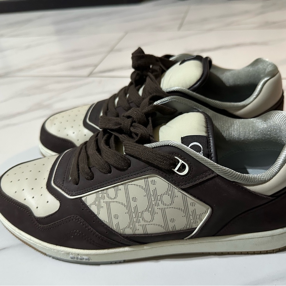 Men's Brown and Cream Sneakers